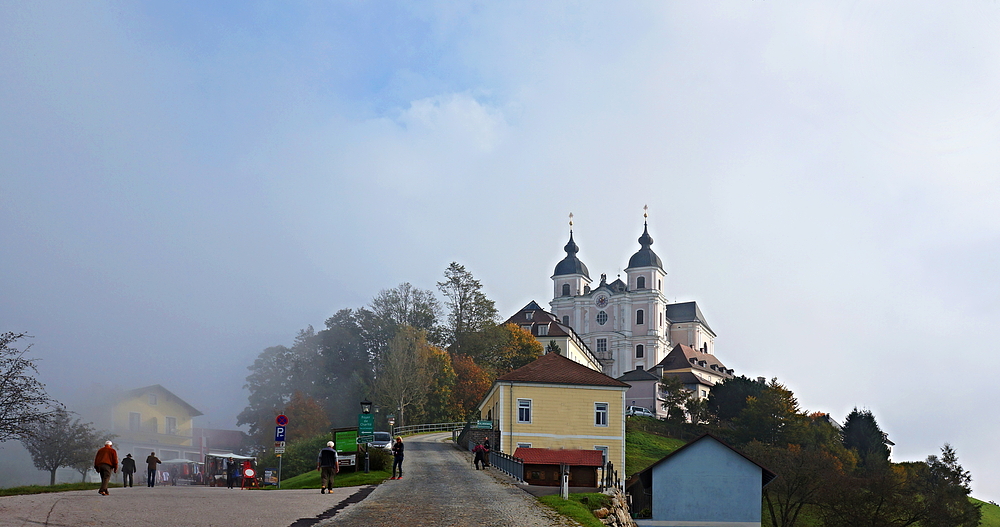 Blick auf die Basilika am Sonntagberg...