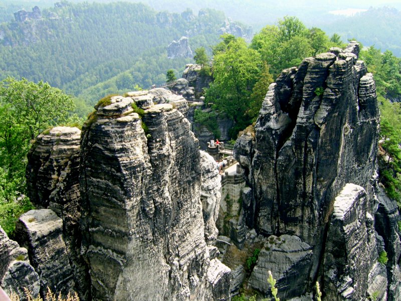 Blick auf die Bastei