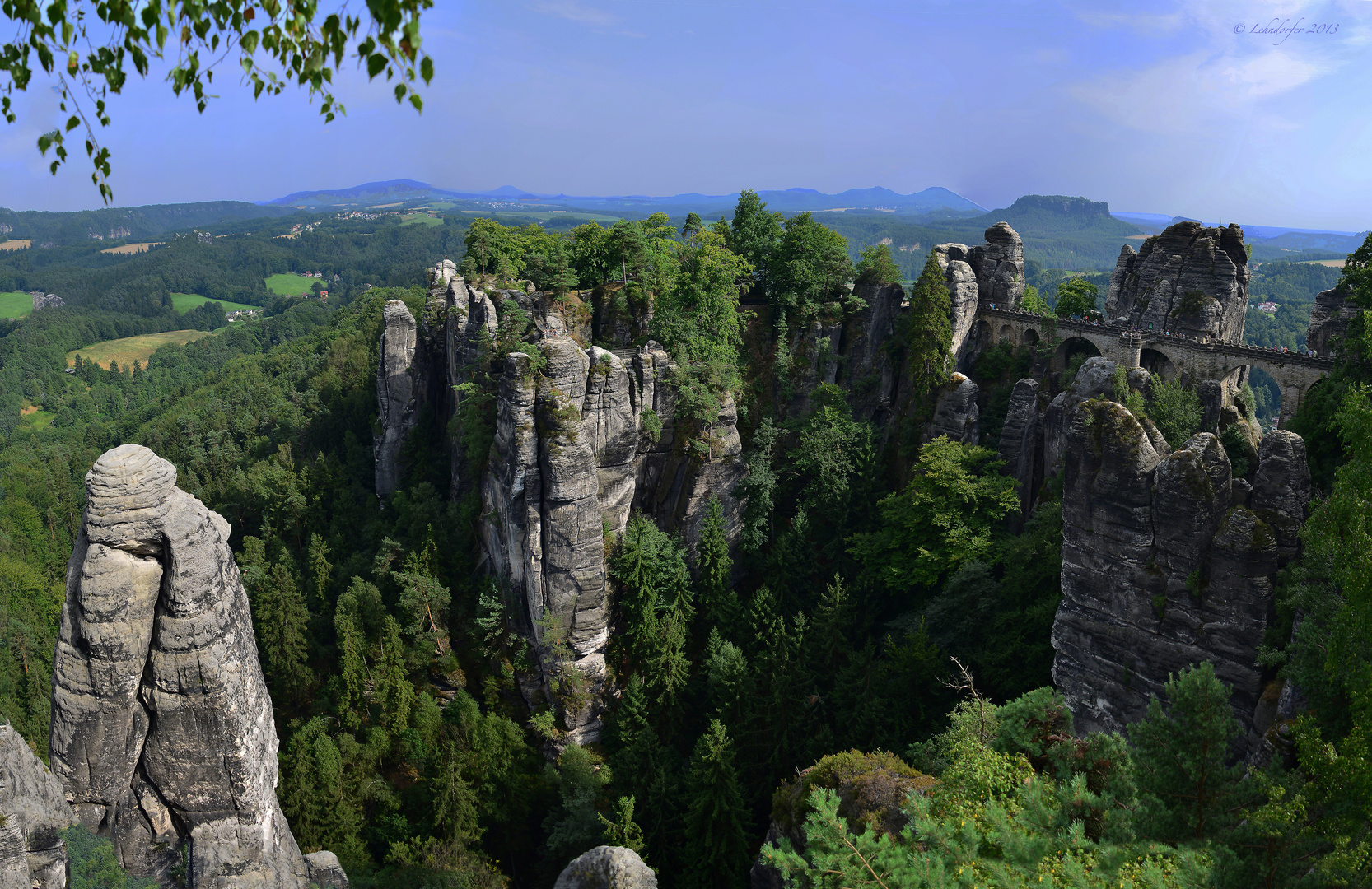 Blick auf die Bastei