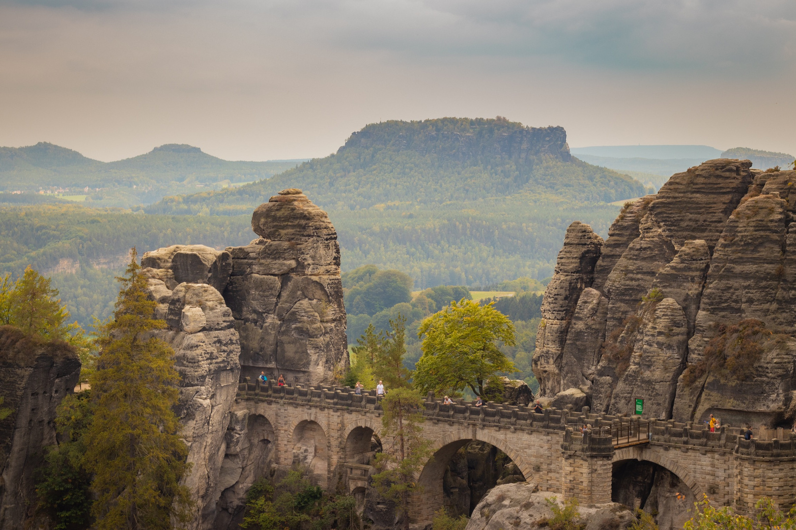 Blick auf die Bastei Brücke