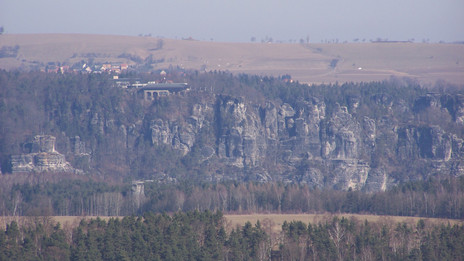 Blick auf die Bastei / La vue sur Bastei