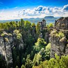 Blick auf die Basteibrücke  