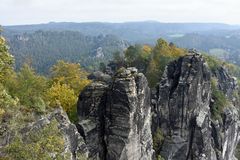 Blick auf die Basteifelsen