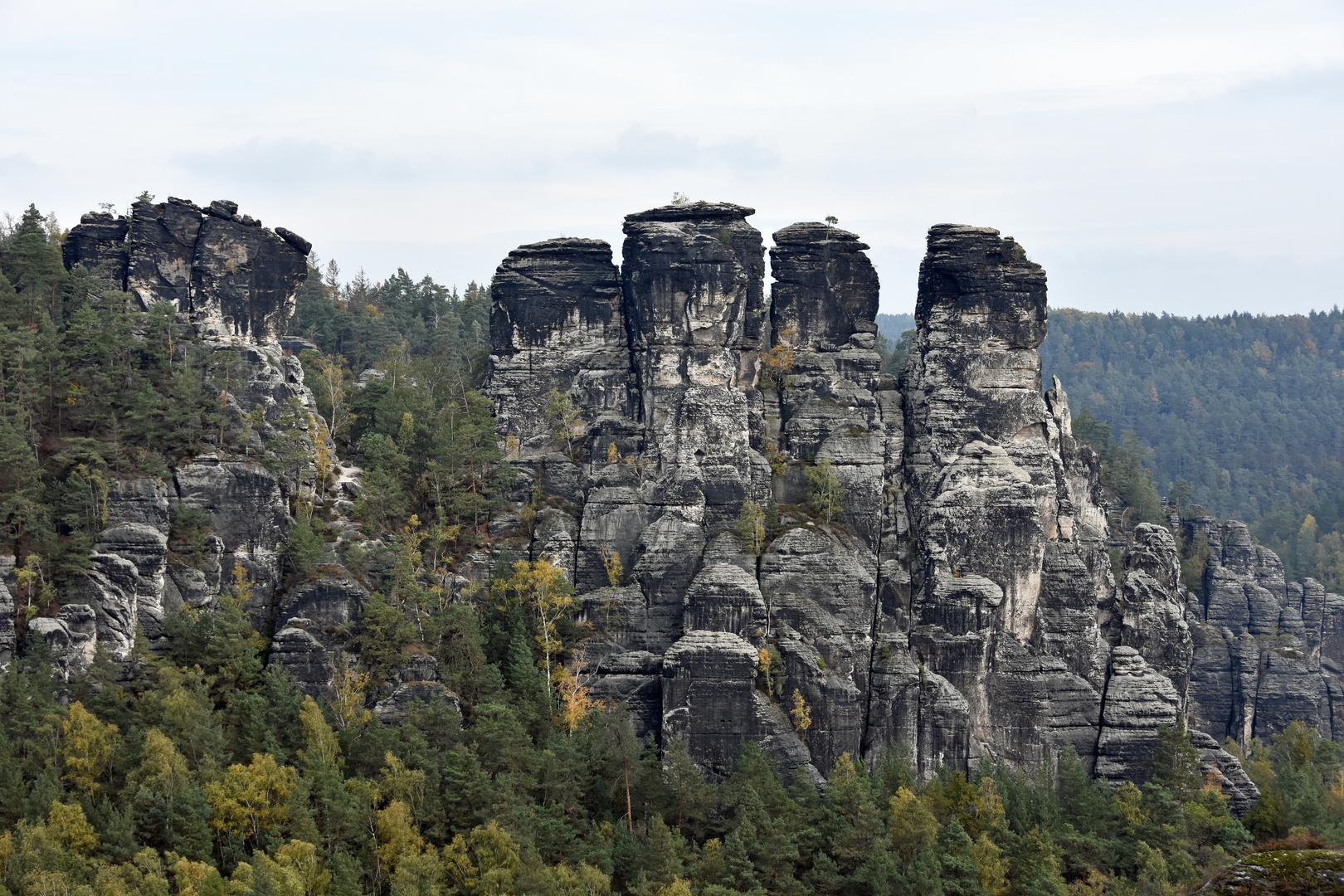 Blick auf die Basteifelsen