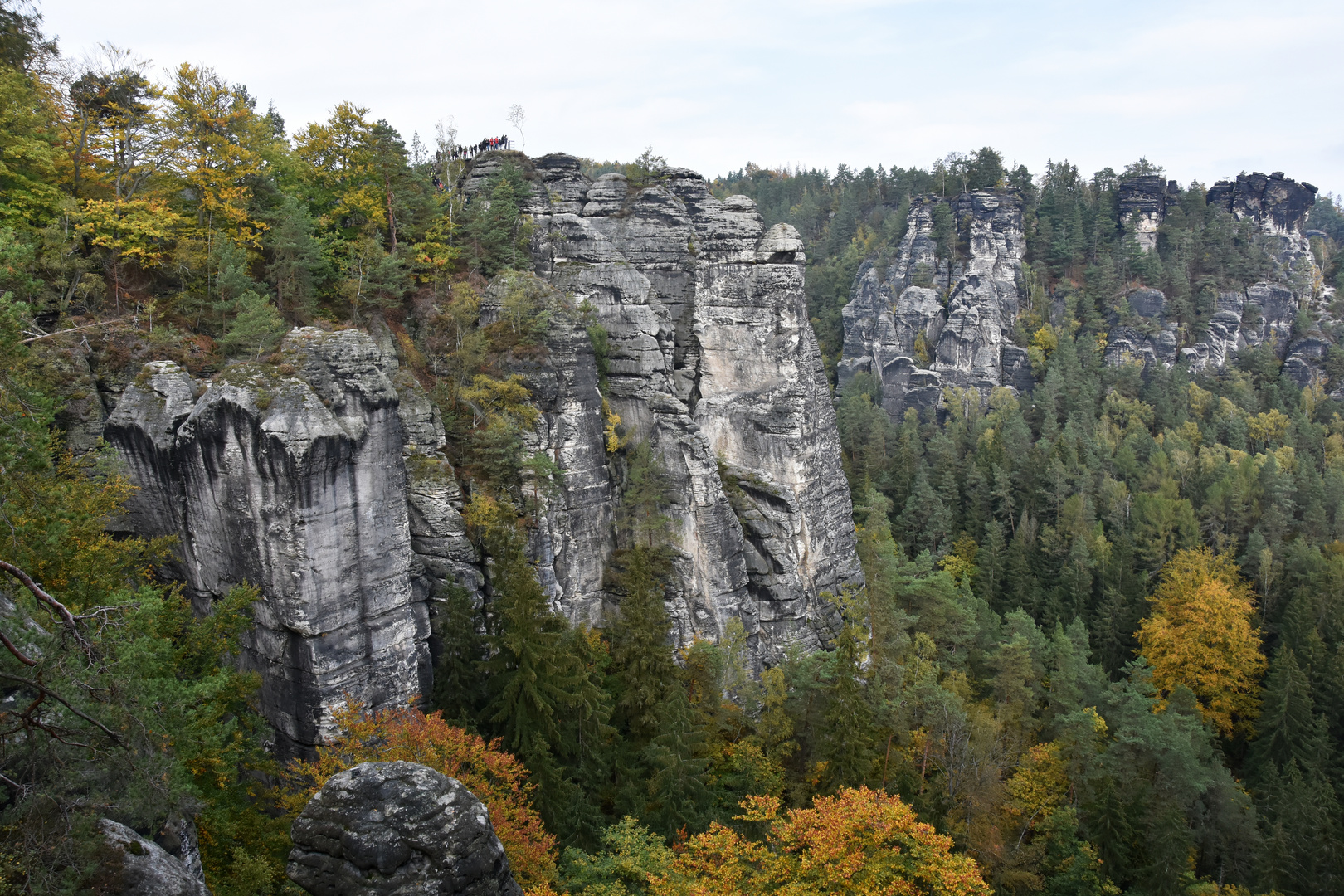 Blick auf die Basteifelsen