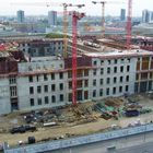 Blick auf die Baustelle des Berliner Stadtschlosses mit Humboldtbau