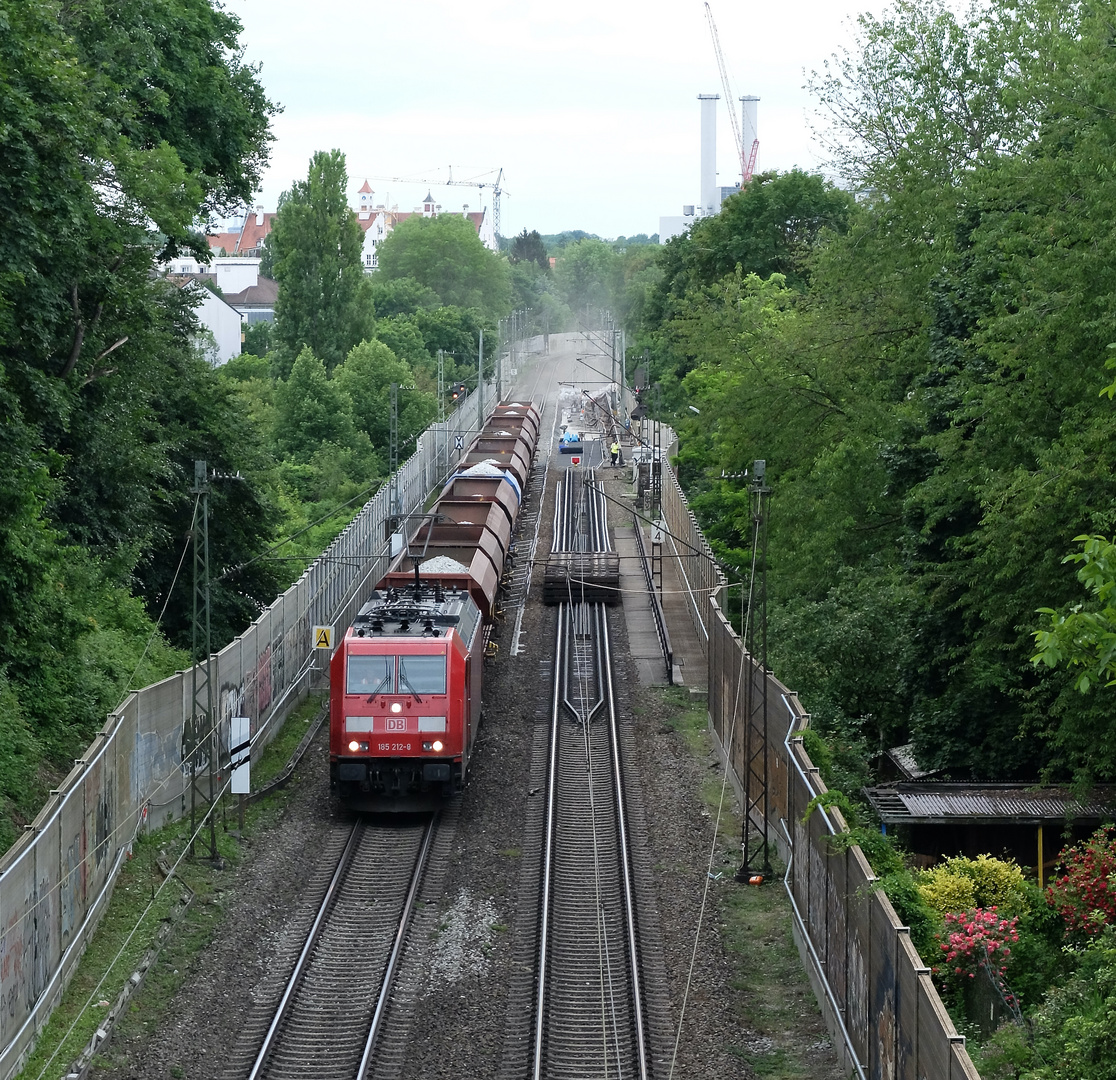 Blick auf die Baustelle