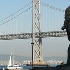 Blick auf die Bay Bridge und Oakland
