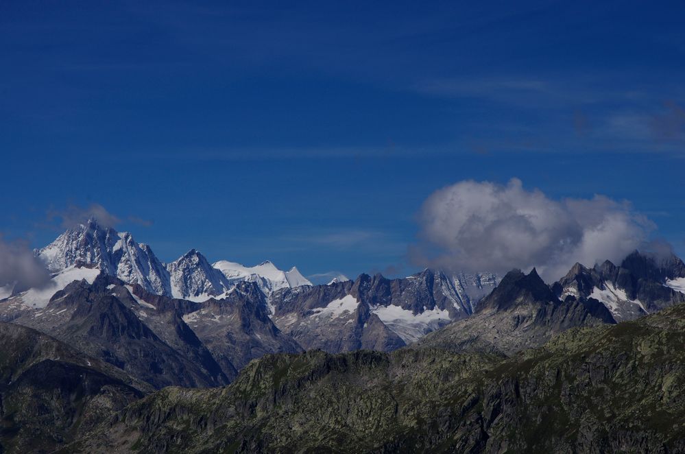 Blick auf die Belalp von der Furka aus mal andersrum