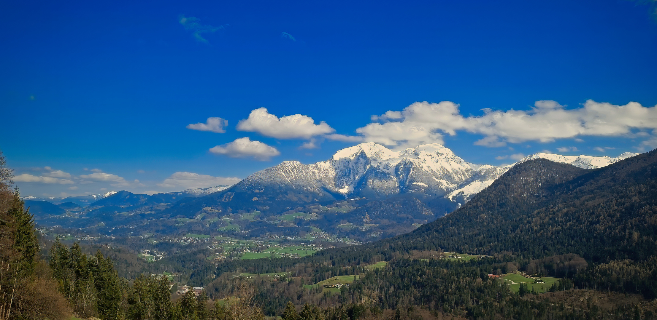 Blick auf die Berchtesgadener Bergwelt / Bayern