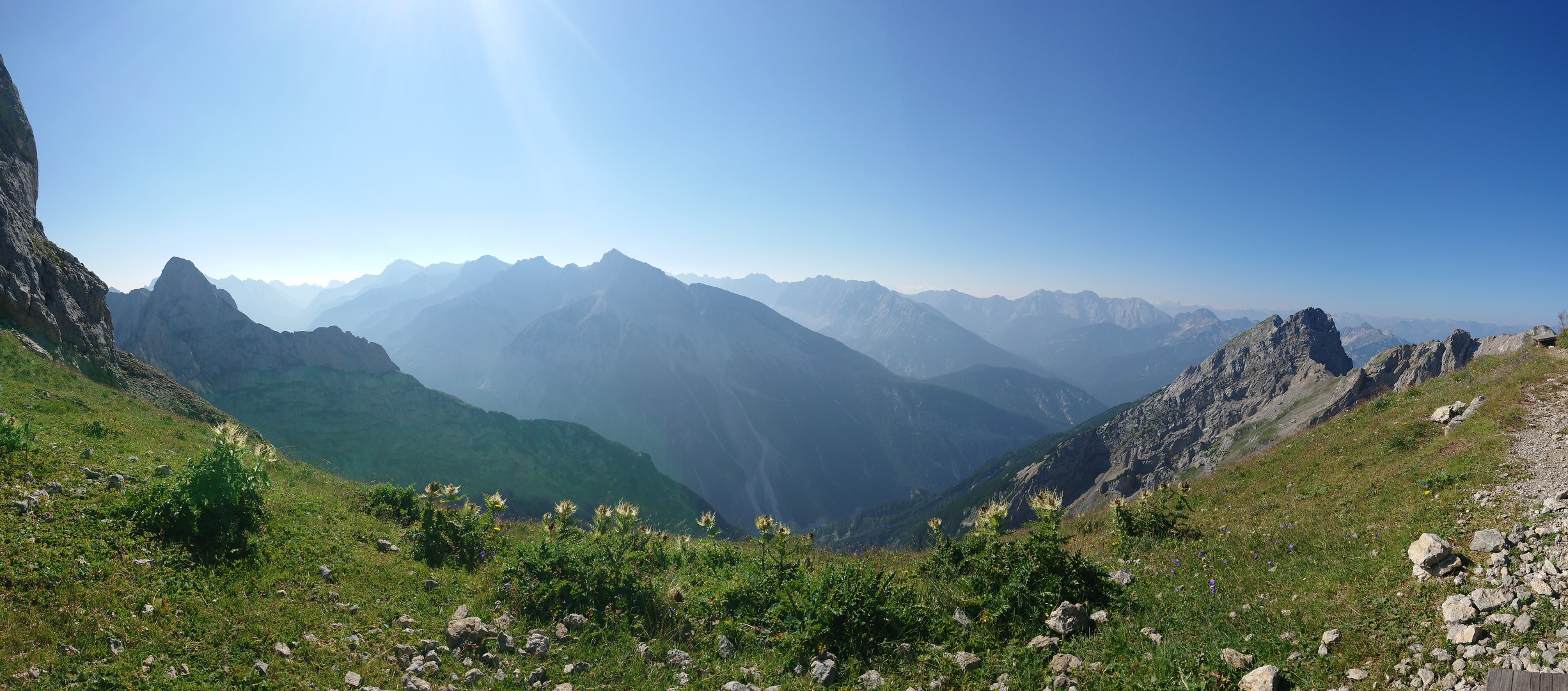 Blick auf die Berge