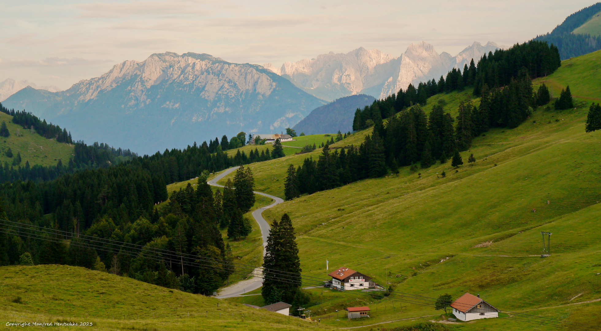 Blick auf die Berge 