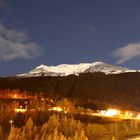 Blick auf die Berge am Abend in Sölden