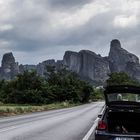 Blick auf die Berge der Meteora-Klöster