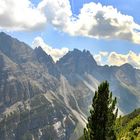 Blick auf die Berge ins hintere Pinnistal