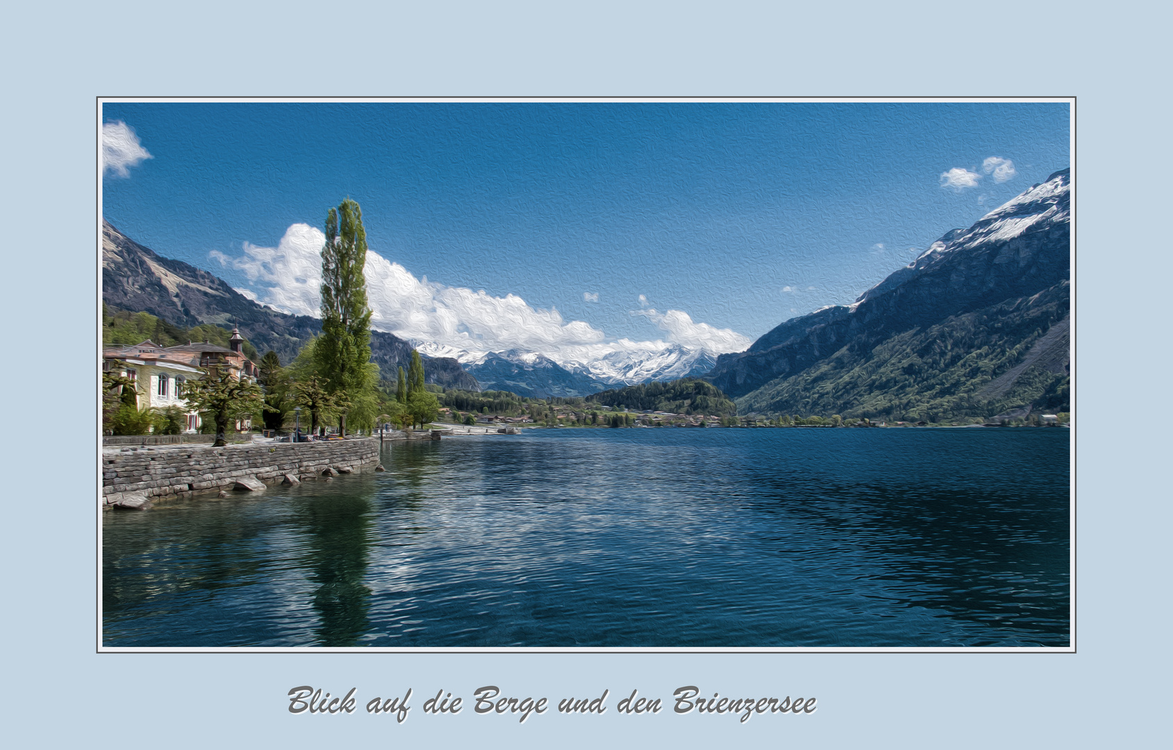 Blick auf die Berge und den Brienzersee