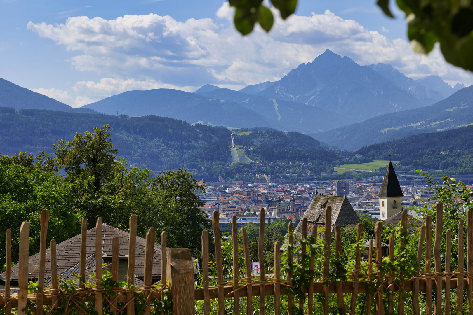 Blick auf die Bergisel Sprungschanz