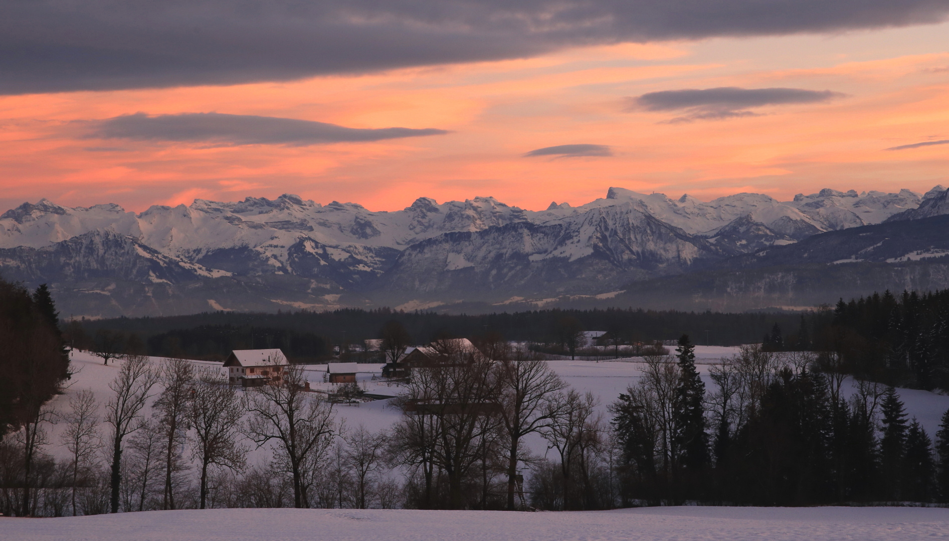 Blick auf die Bergwelt