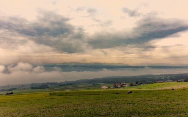 Blick auf die Berner Alpen