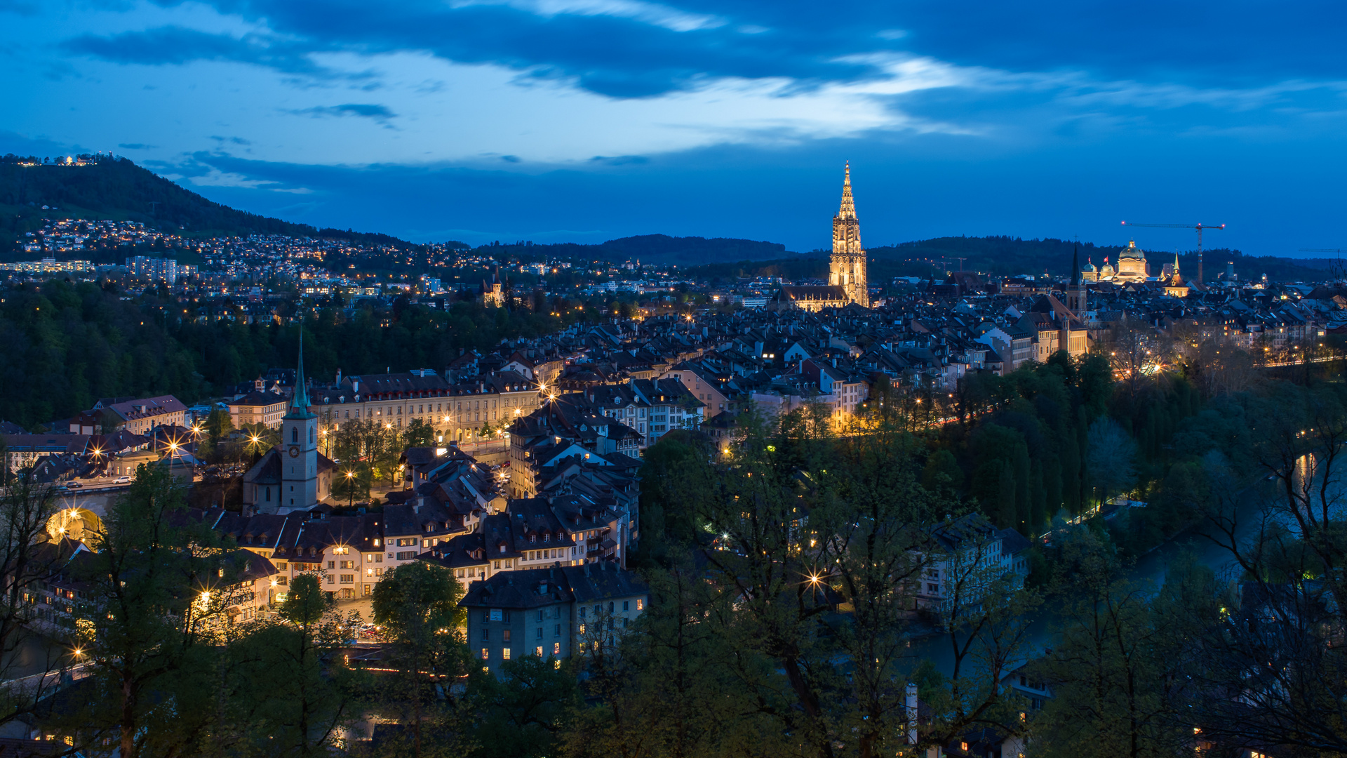 Blick auf die Berner Altstadt