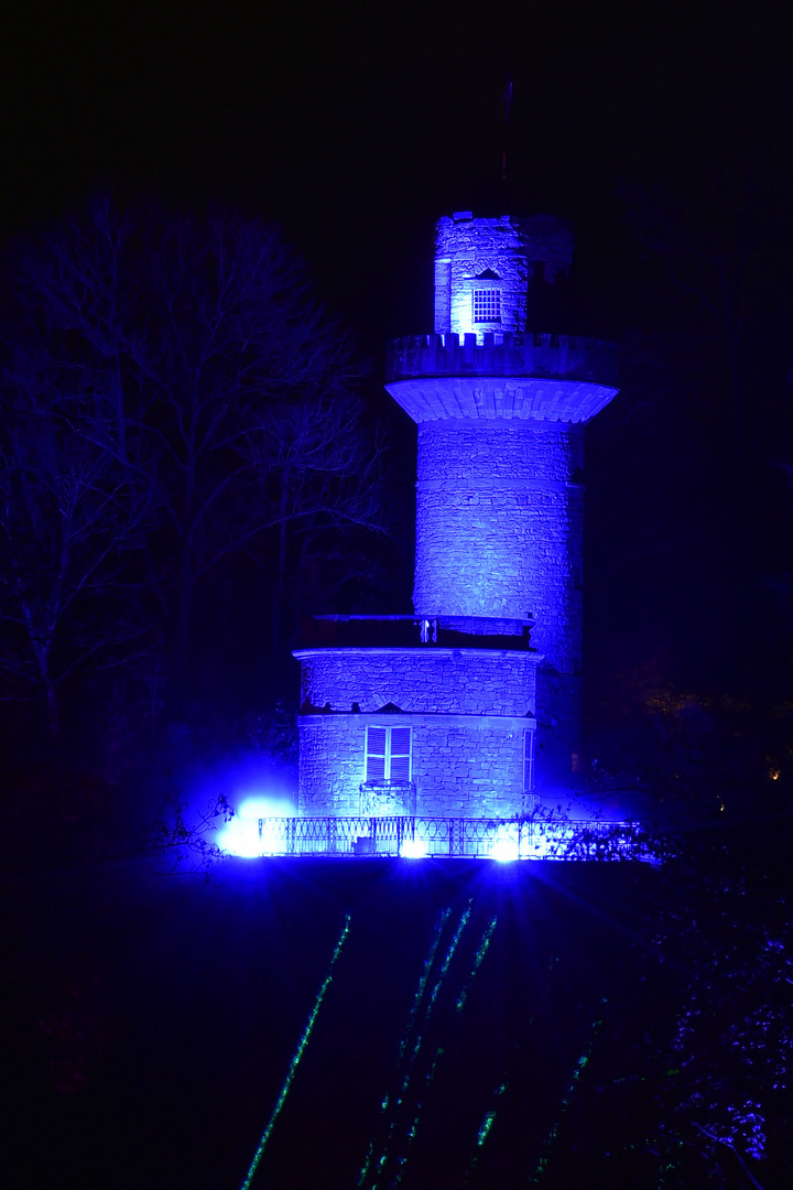 Blick auf die blaue Emichsburg