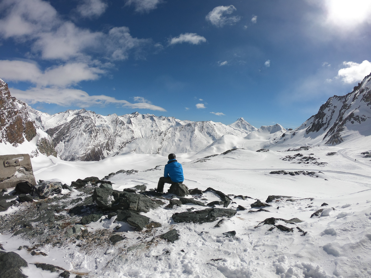 Blick auf die Britanniahütte