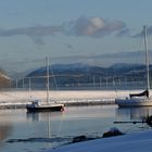 Blick auf die Brücke nach Tromsø