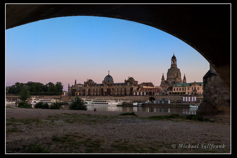 Blick auf die Brühlsche Terrasse