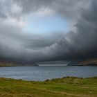 Blick auf die Bucht Borðoyarvík- Färöer Inseln