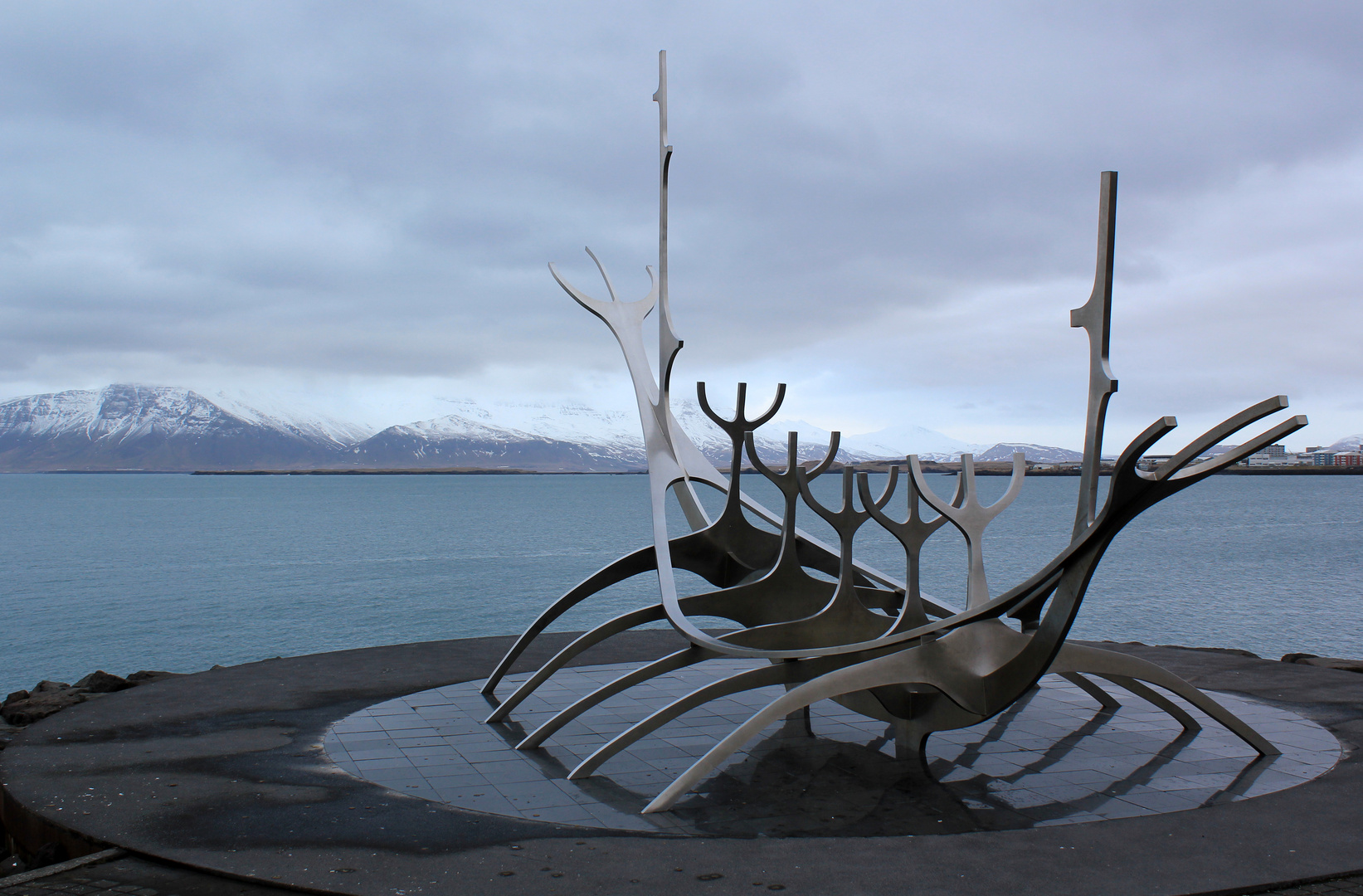 Blick auf die Bucht von Reykjavik