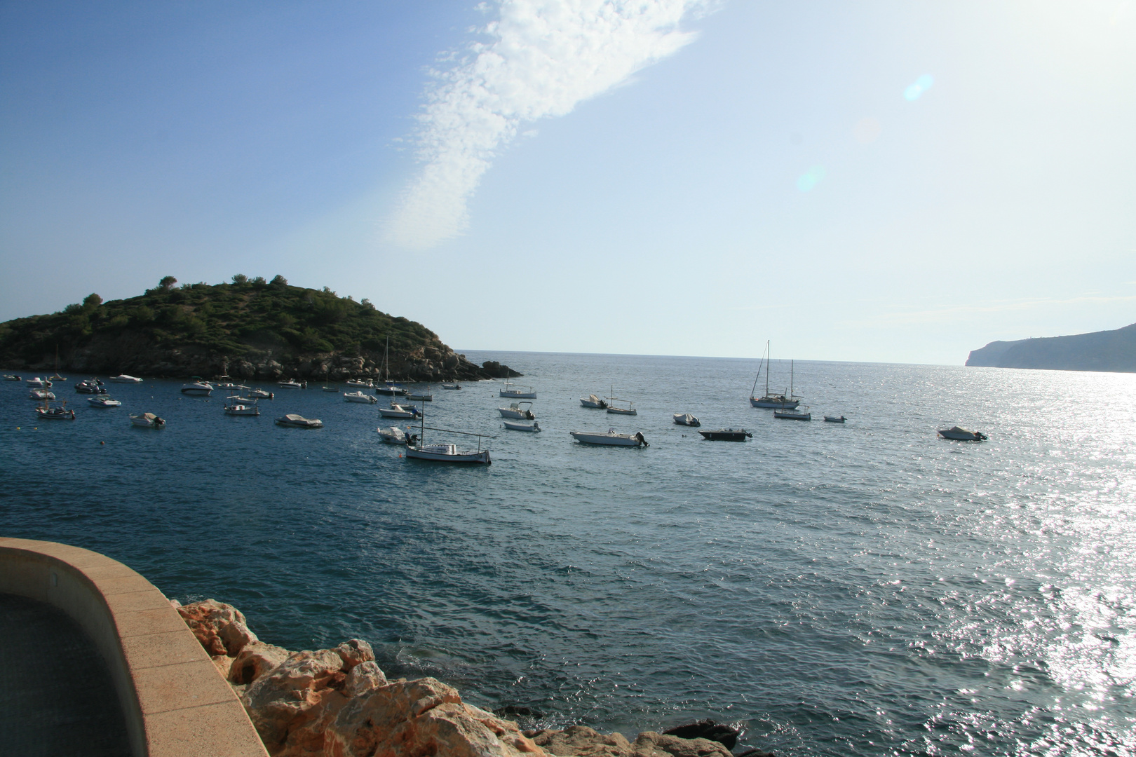 Blick auf die Bucht von Sa Dragonera / Mallorca, Abendstimmung, 2013