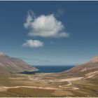 Blick auf die Bucht von Seydisfjördur