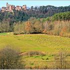 Blick auf die Burg Altdahn im Kreis Südwestpfalz