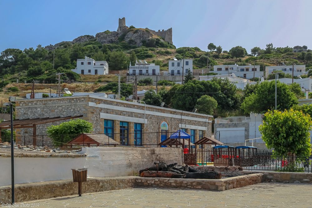 Blick auf die Burg Asklipeiou in Asklipios Rhodos