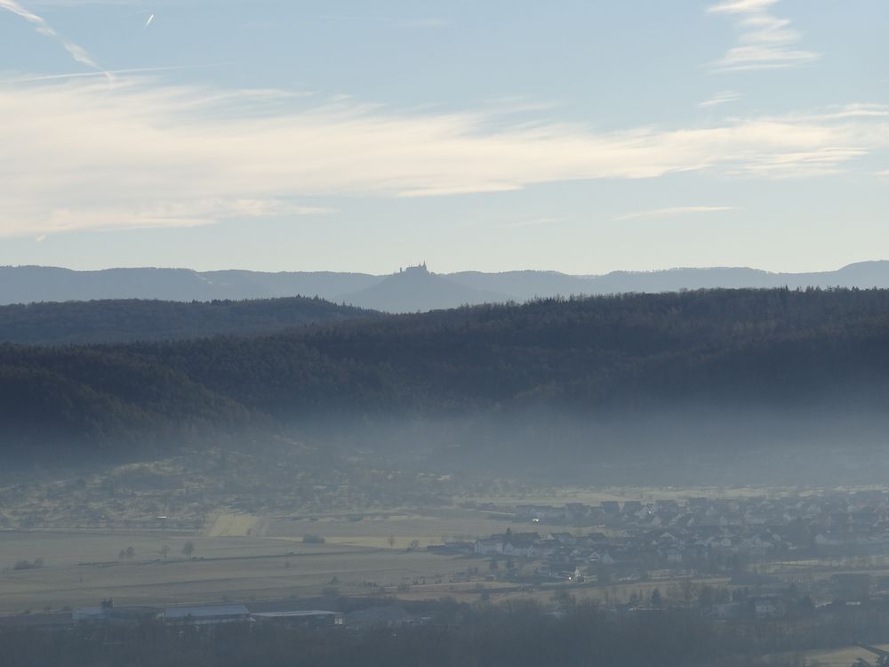 Blick auf die Burg Hohenzollern