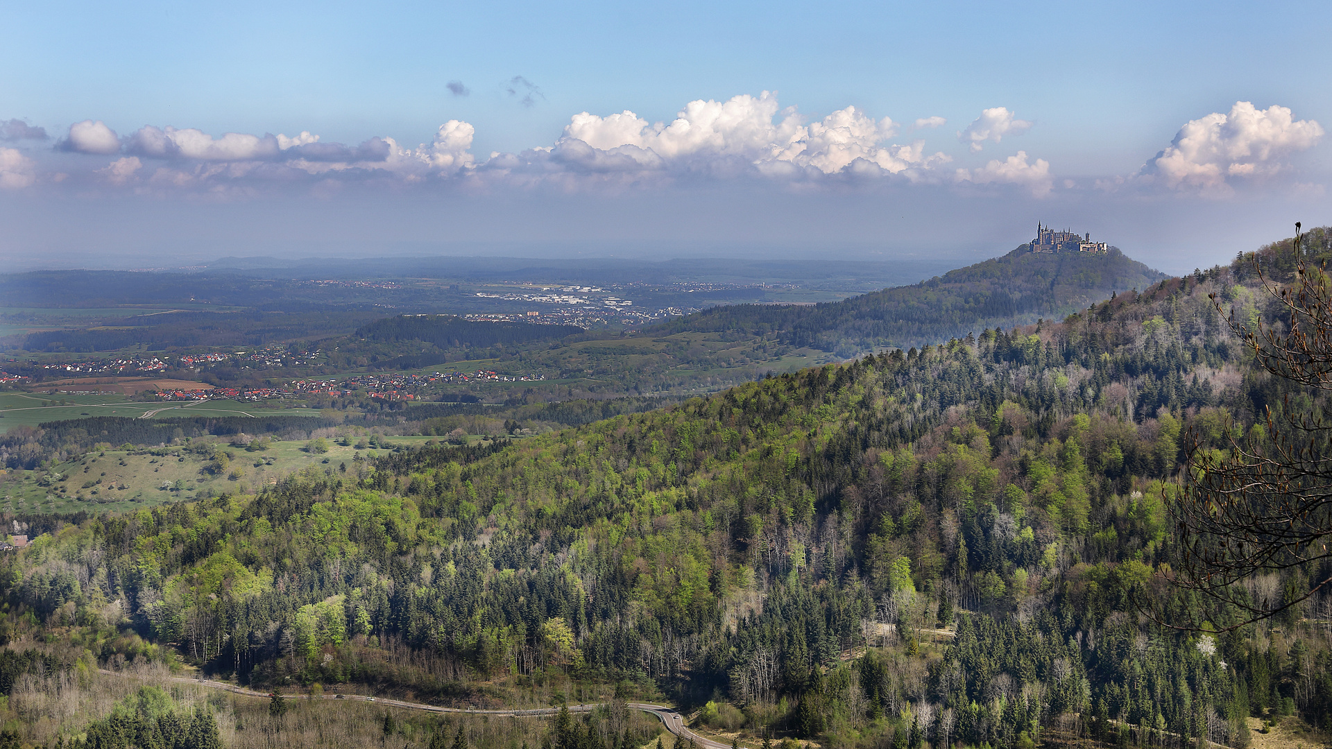 Blick auf die Burg Hohenzollern