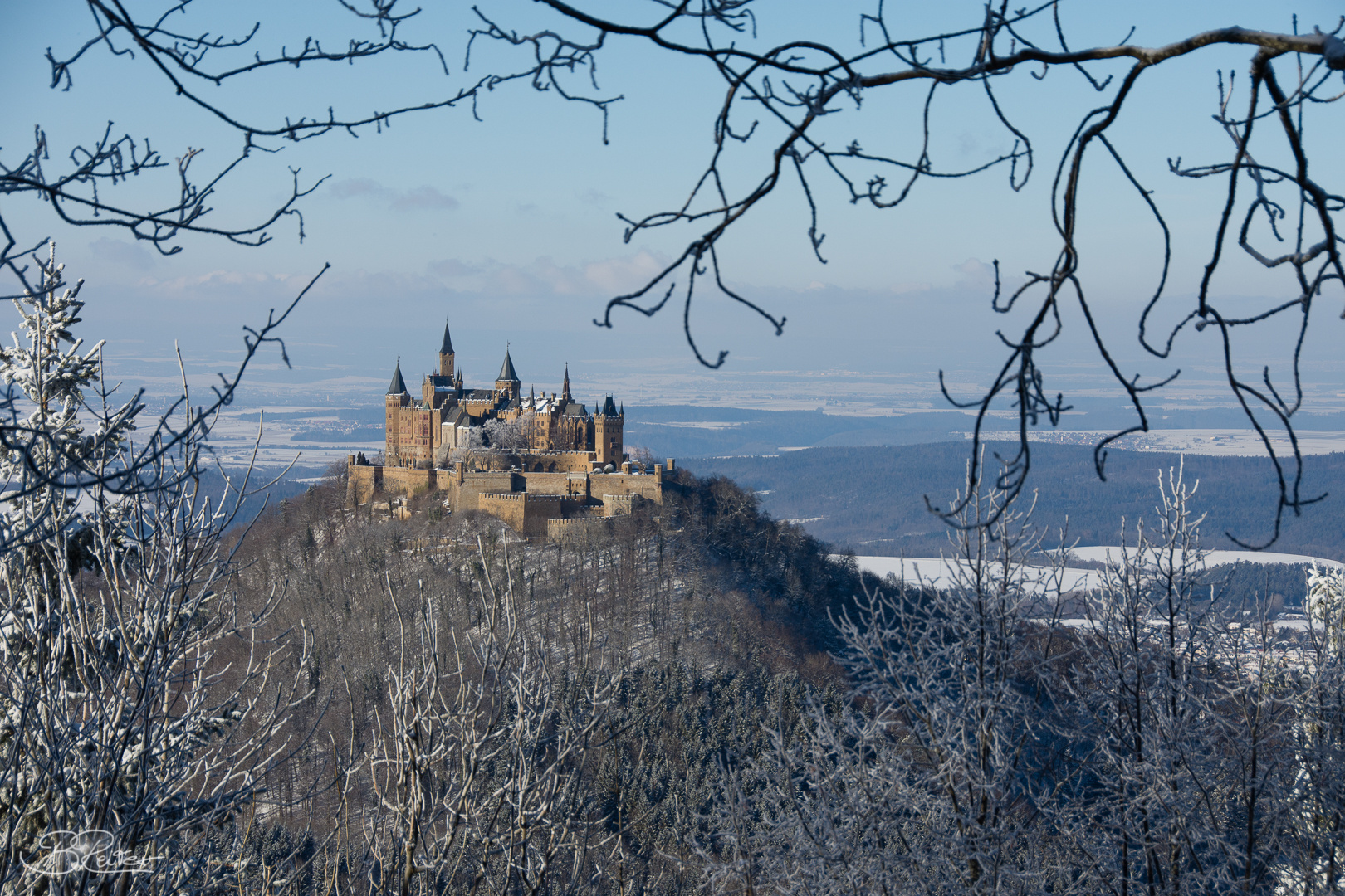 Blick auf die Burg Hohenzollern