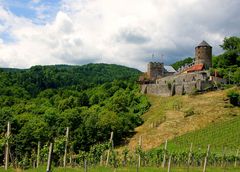 Blick auf die Burg Landsberg...