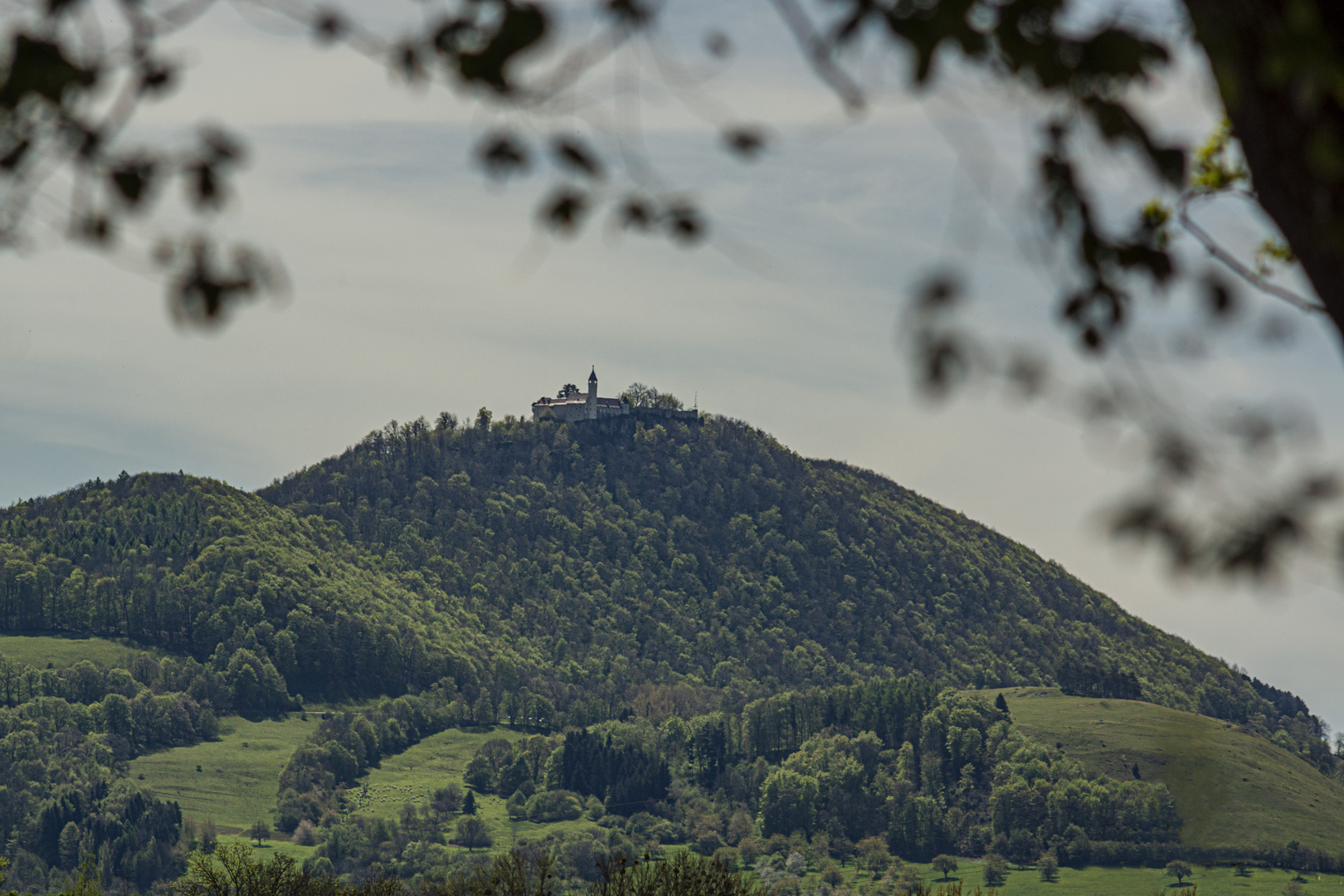 Blick auf die Burg Teck