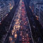 Blick auf die Champs-Elysée