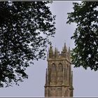 Blick auf die Church in Glastonbury / Südengland