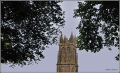 Blick auf die Church in Glastonbury / Südengland