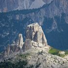 Blick auf die Cinque Torri vom kleinen Lagazuoi aus