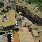 Blick auf die Dächer von San Gimignano