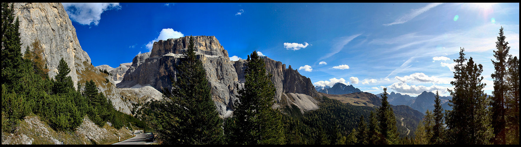 Blick auf die Dolomiten