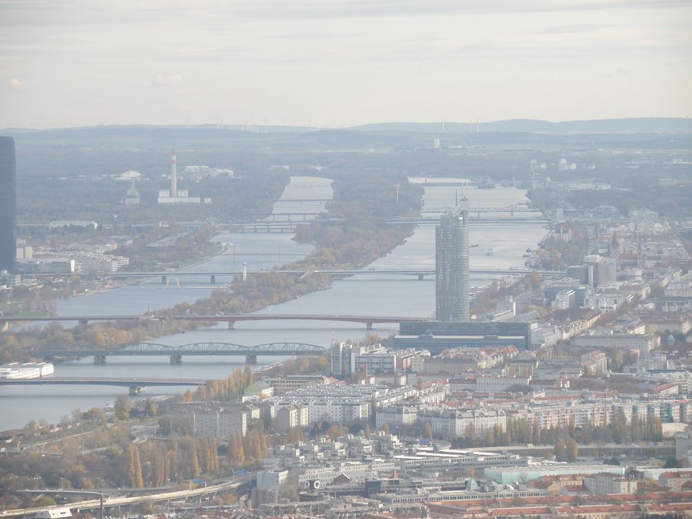 Blick auf die Donau vom Kahlenberg