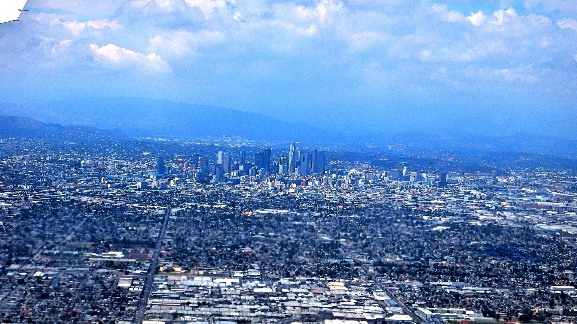 Blick auf die Downtown von Los Angeles