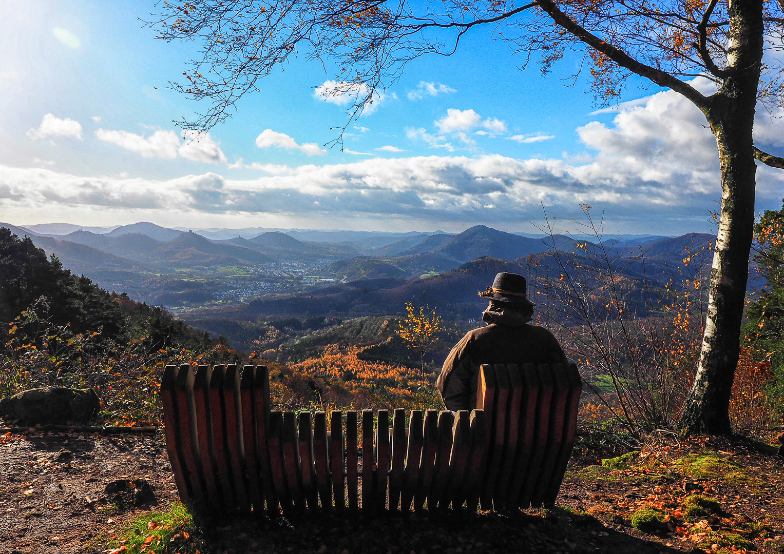 Blick auf die drei Burgen