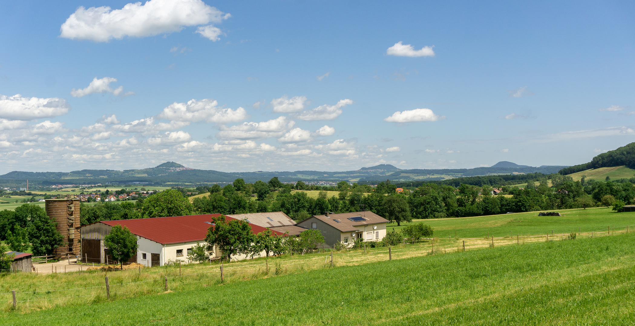 Blick auf die drei Stauferberge