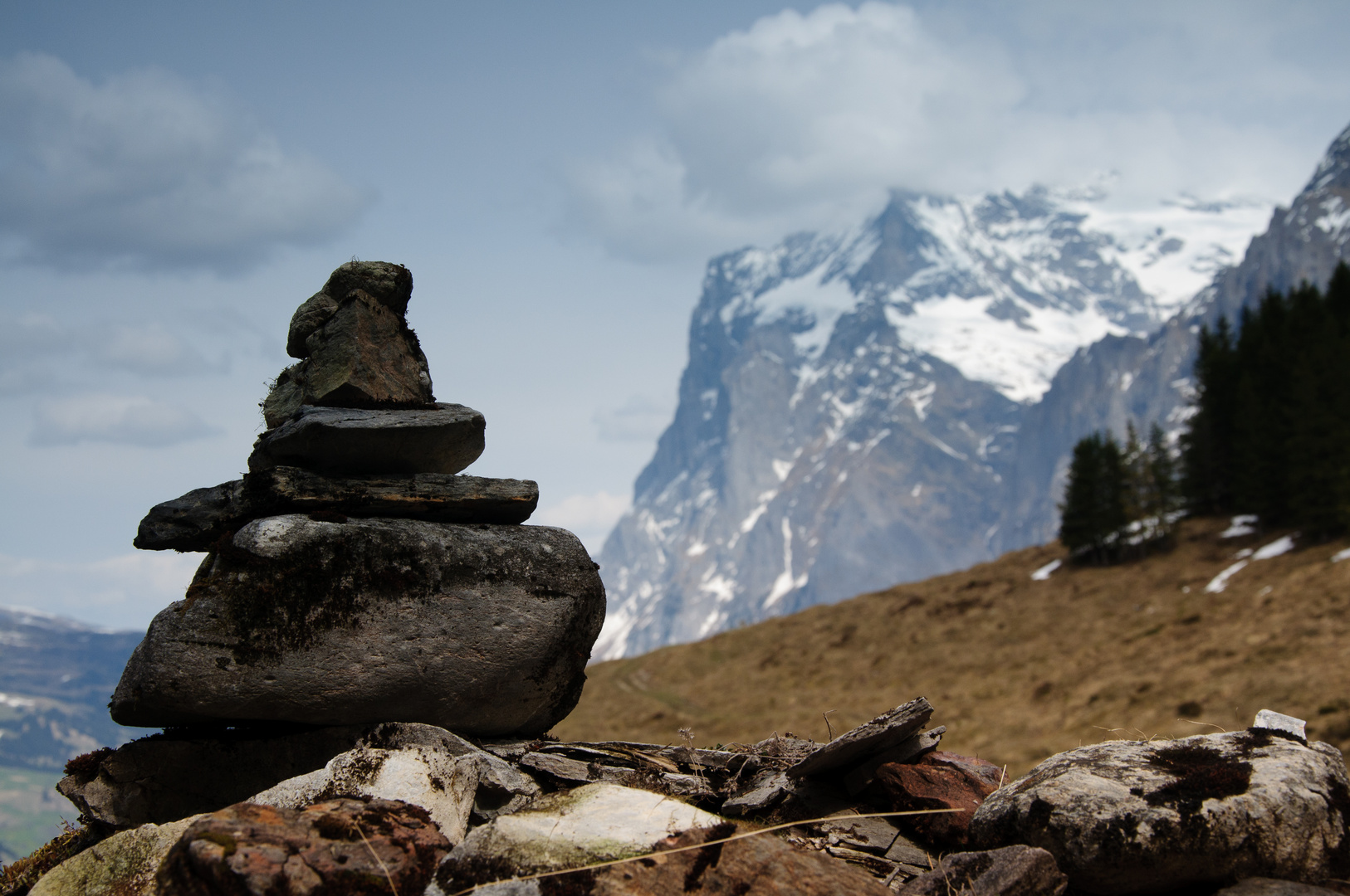 Blick auf die Eiger Nordwand